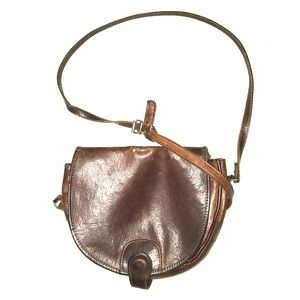 Authentic Leather Saddle Crossbody bag